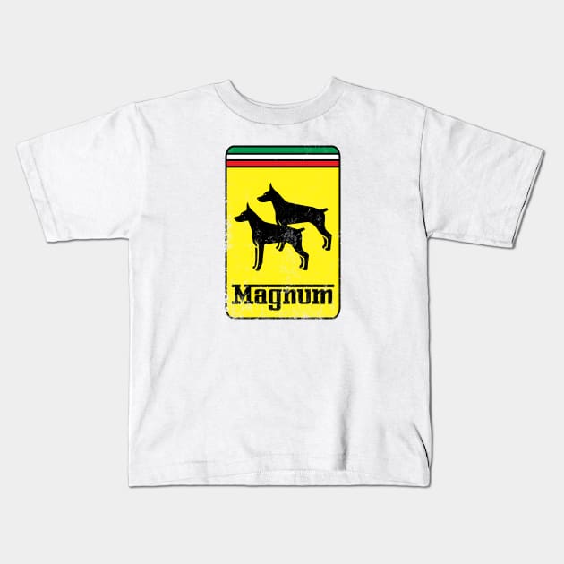 Magnum Classic Shield Kids T-Shirt by MostlyMagnum